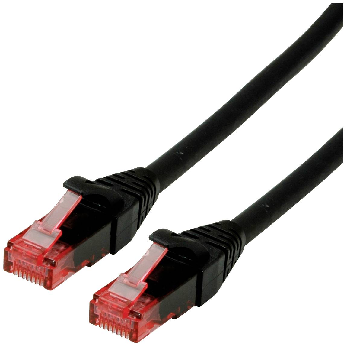 Roline mrežni patch kabl 3,00 m crna RJ45 utikač 2558776