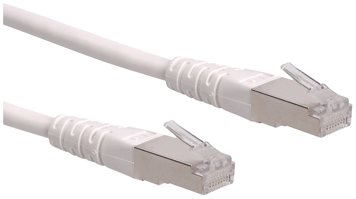 Roline mrežni patch kabl 1,50 m bela RJ45 utikač 2558796