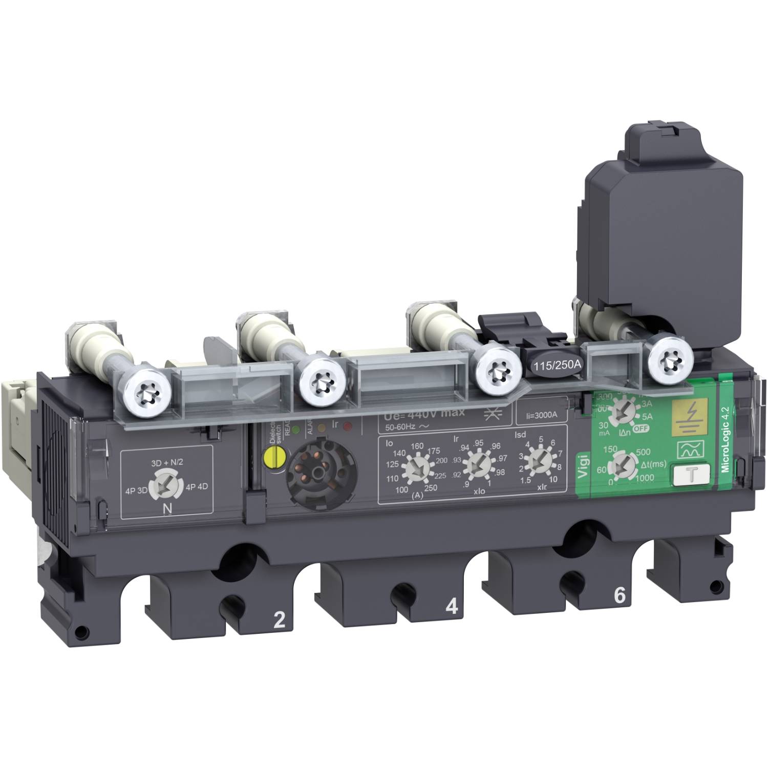 Schneider Electric C1044V100 automatski osigurac 4-polni 100 A 1044V