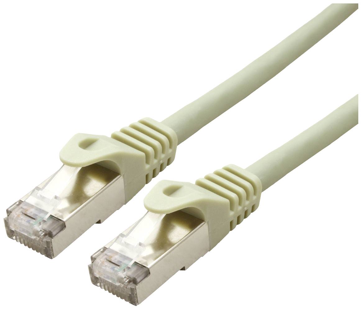 Value mrežni patch kabl 50,00 m siva RJ45 utikač