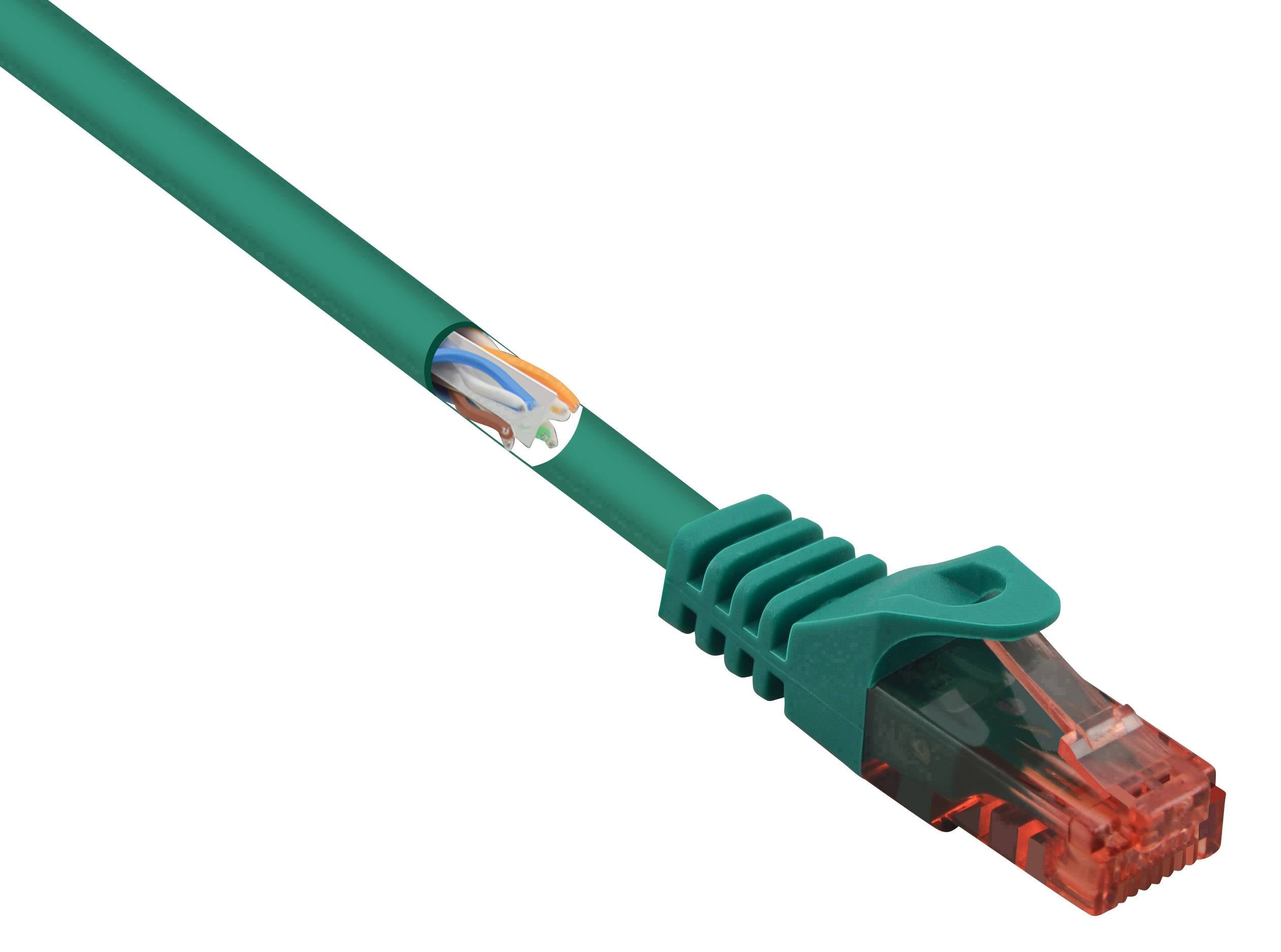 Renkforce RF-5153666 mrežni patch kabl 3,00 m zelena RJ45 utikač