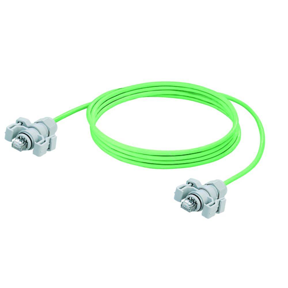 Weidmüller mrežni patch kabl 5,00 m zelena RJ45 utikač 258378