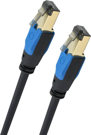 Oehlbach mrežni patch kabl 1,00 m crna RJ45 utikač