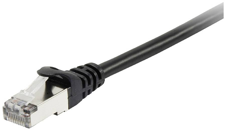 Equip mrežni patch kabl 2,00 m crna RJ45 utikač