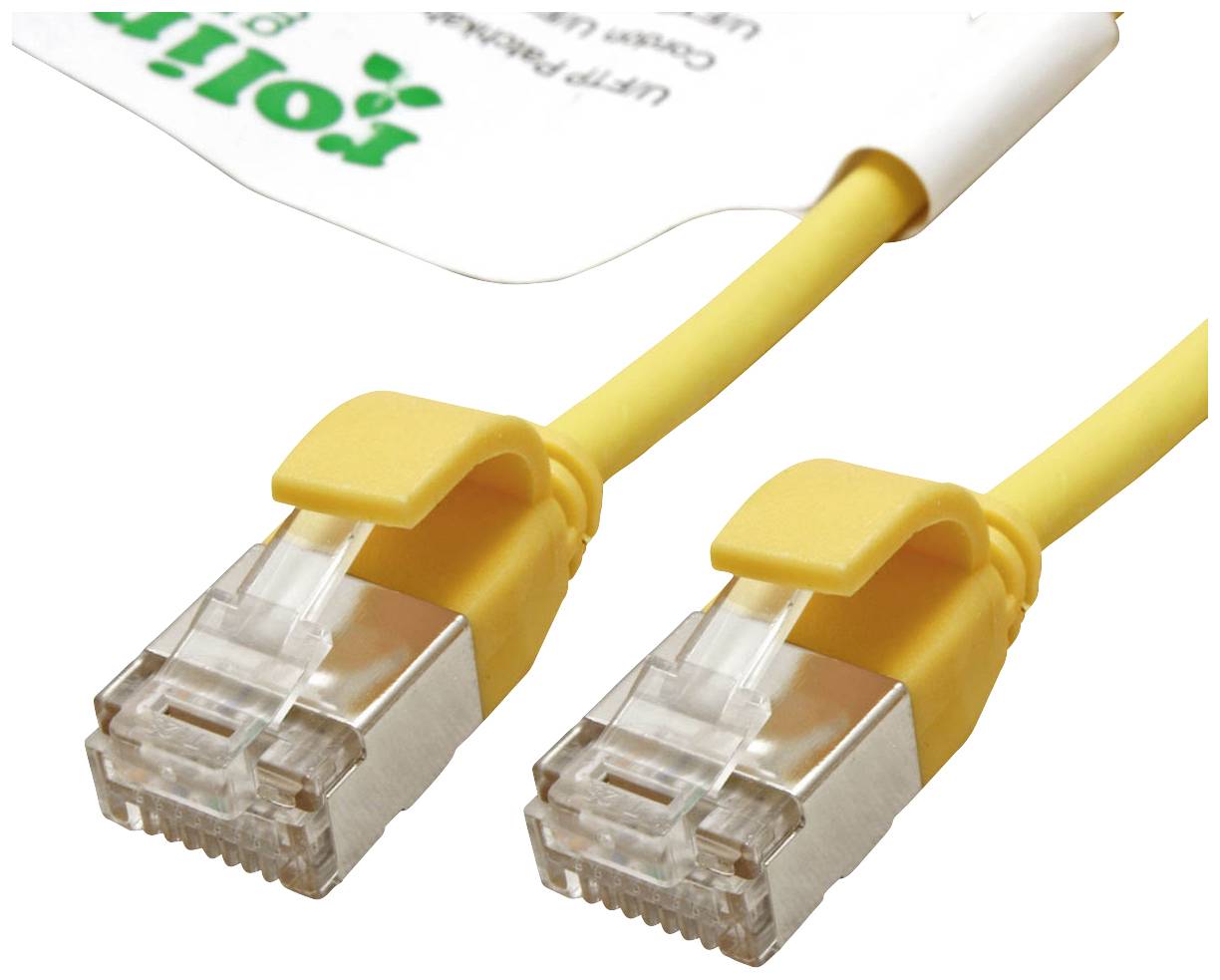 Roline mrežni patch kabl 1,50 m žuta RJ45 utikač 2887722