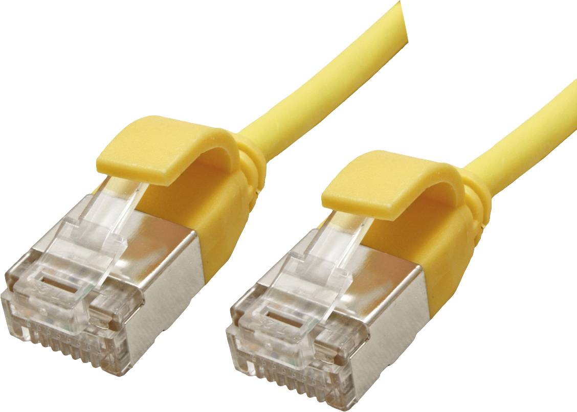 Roline mrežni patch kabl 1,00 m žuta RJ45 utikač 2887723