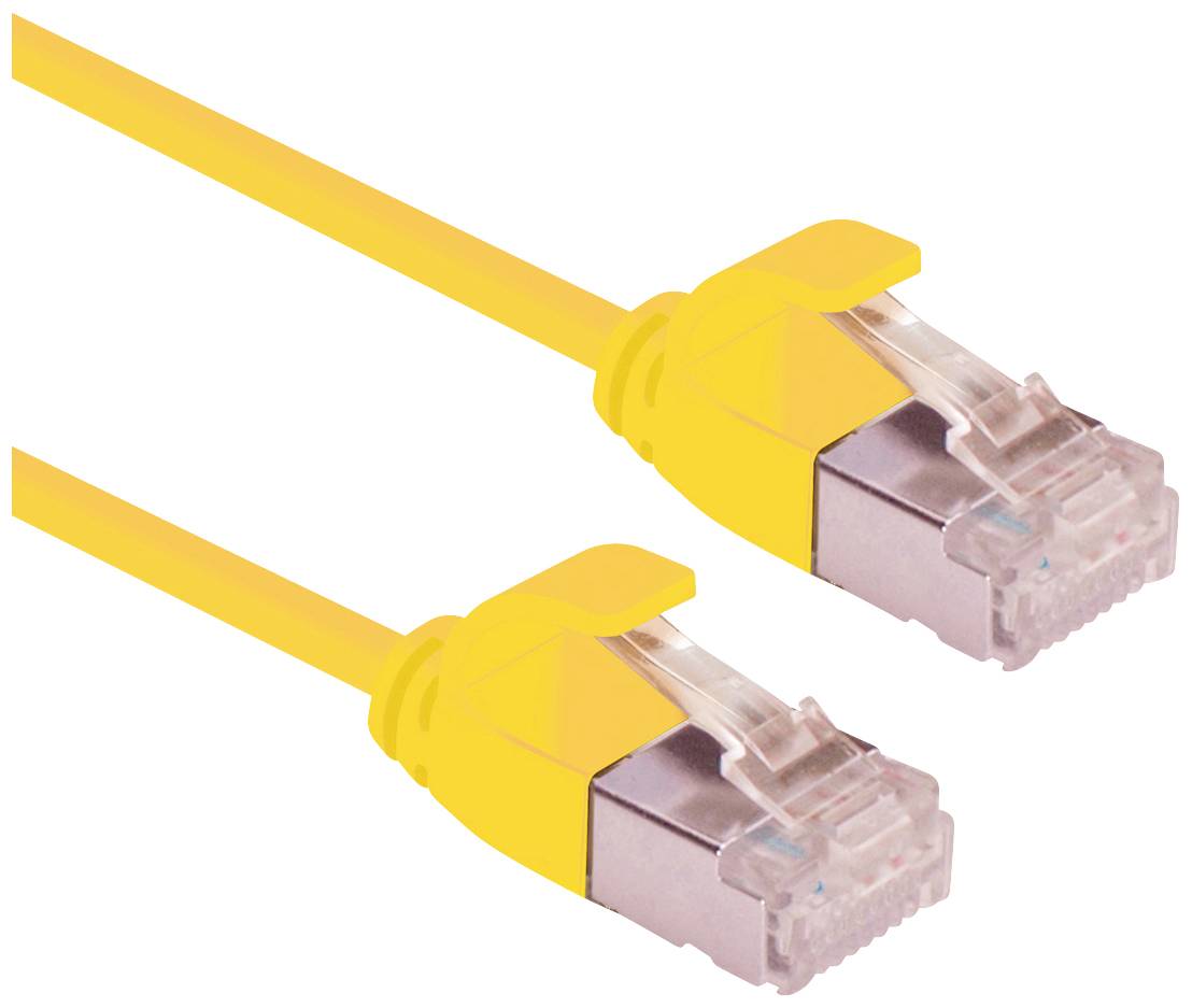 Roline mrežni patch kabl 2,00 m žuta RJ45 utikač 2887866