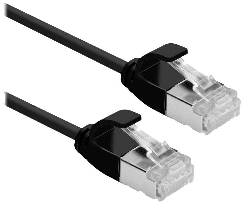 Roline mrežni patch kabl 1,00 m crna RJ45 utikač 2887898