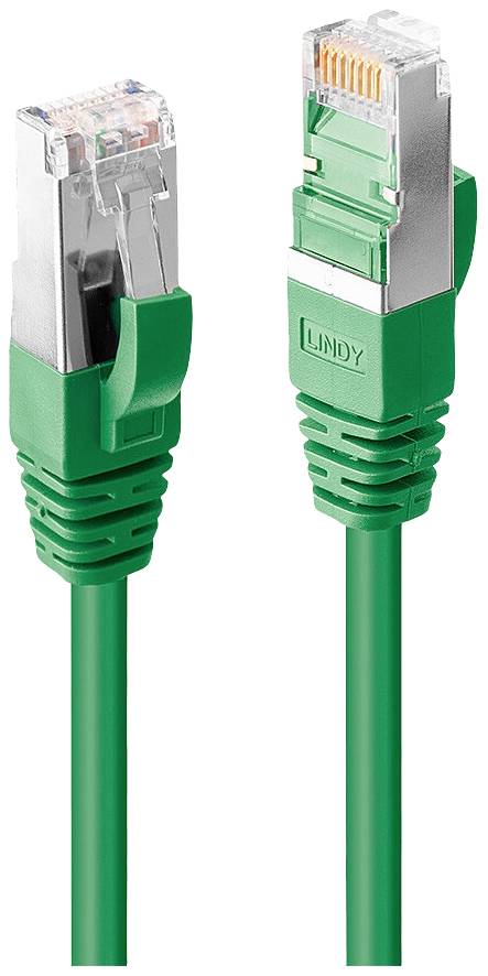 LINDY mrežni patch kabl 5,00 m zelena RJ45 utikač 3207807