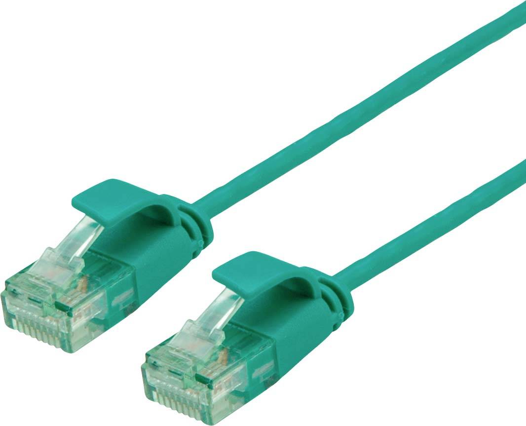 roline mrežni patch kabl 1,00 m zelena RJ45 utikač