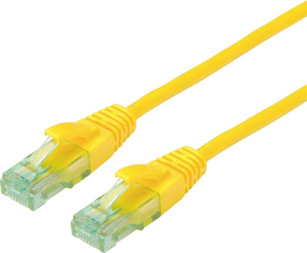 roline mrežni patch kabl 5,00 m žuta RJ45 utikač 3339032