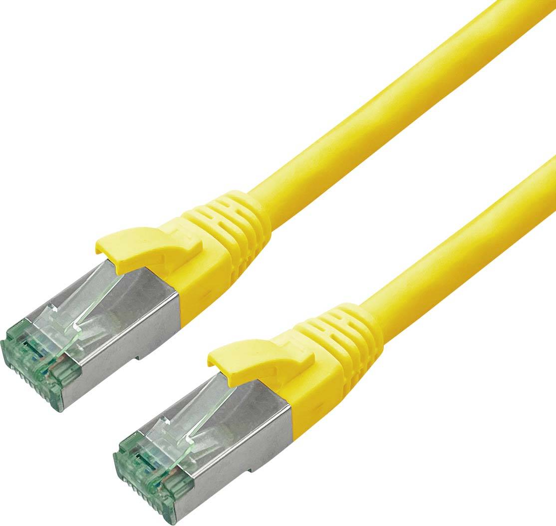 roline mrežni patch kabl 20,00 m žuta RJ45 utikač 3339113