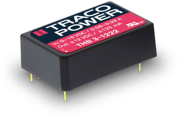 TracoPower THB 3-1223 DC/DC napajanje - ispravljač za štampanu ploču 12 V/DC 15 V/DC, -15 V/DC 100 mA 3 W Broj izlaza: 2 x.