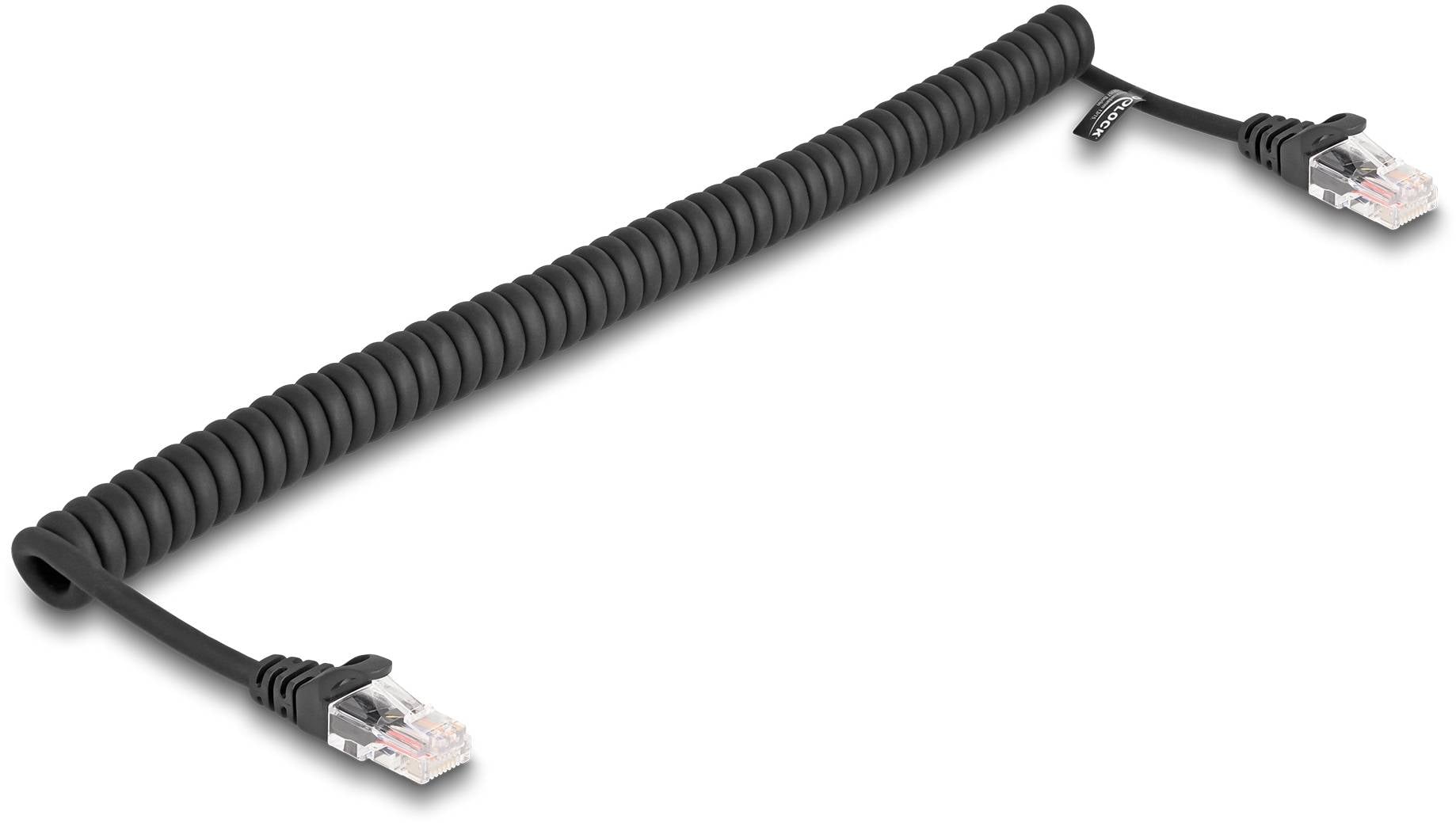 Delock mrežni patch kabl 1,00 m crna RJ45 utikač