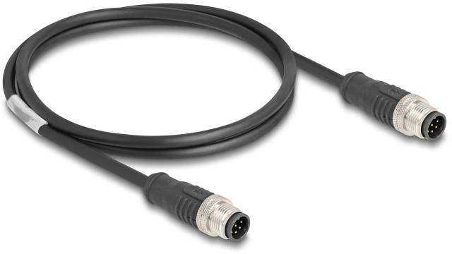 Delock mrežni patch kabl 1,00 m crna M12 utikač 3379812