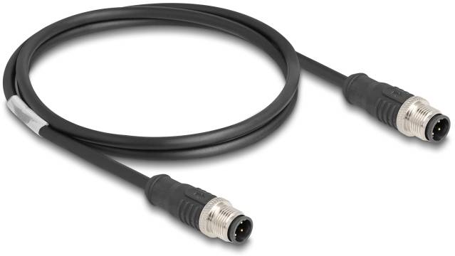 Delock mrežni patch kabl 1,00 m crna M12 utikač 3379821
