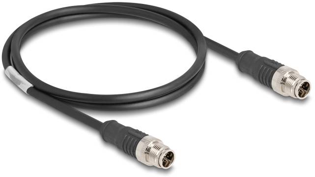Delock mrežni patch kabl 1,00 m crna M12 utikač 3379831