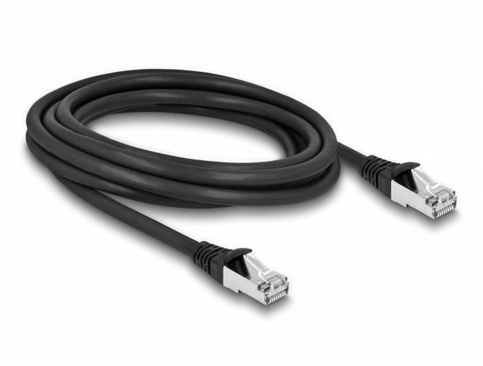 Delock mrežni patch kabl 3,00 m crna RJ45 utikač 3379891
