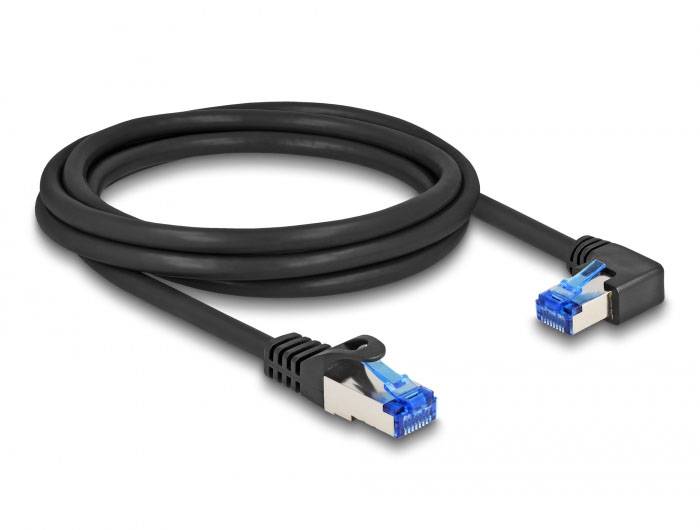 Delock mrežni patch kabl 2,00 m crna RJ45 utikač 3379909