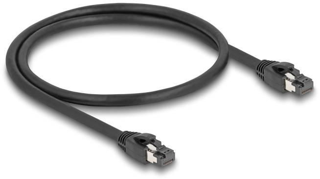 Delock mrežni patch kabl 50,00 cm crna RJ45 utikač