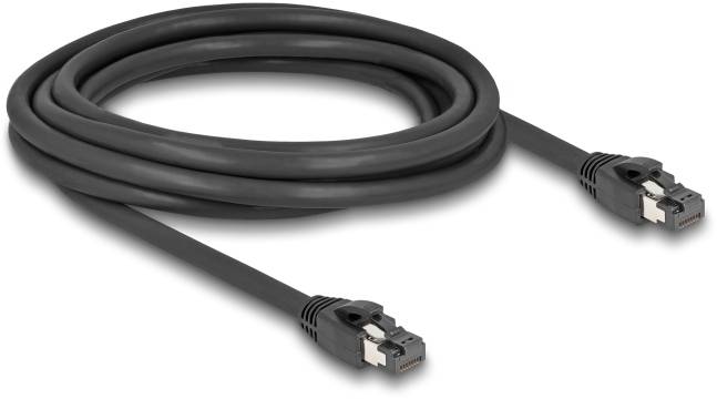 Delock mrežni patch kabl 3,00 m crna RJ45 utikač 3379923
