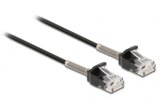 Delock mrežni patch kabl 1,00 m crna RJ45 utikač 3379938