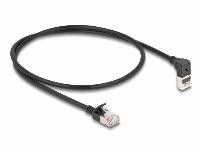 DeLOCK Cat.6A mrežni patch kabl 0,50 m crna RJ45 utikač 3379986