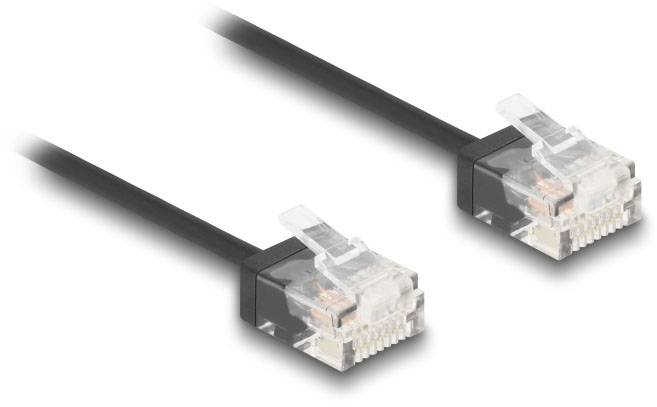 Delock mrežni patch kabl 1,00 m crna RJ45 utikač 3379988