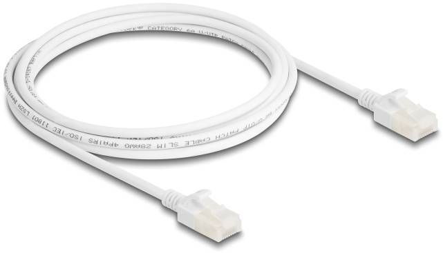 DeLOCK Cat.6A mrežni patch kabl 2,00 m bela RJ45 utikač