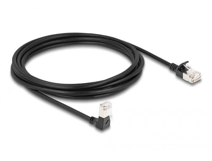 DeLOCK Cat.6A mrežni patch kabl 3,00 m crna RJ45 utikač 3380035