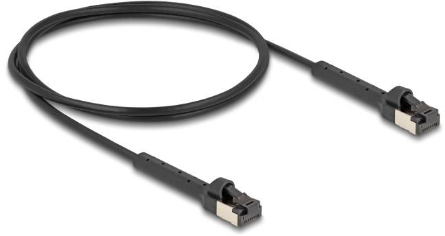 Delock mrežni patch kabl 1,00 m crna RJ45 utikač 3380297