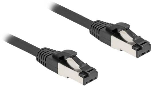Delock mrežni patch kabl 1,00 m crna RJ45 utikač 3381049