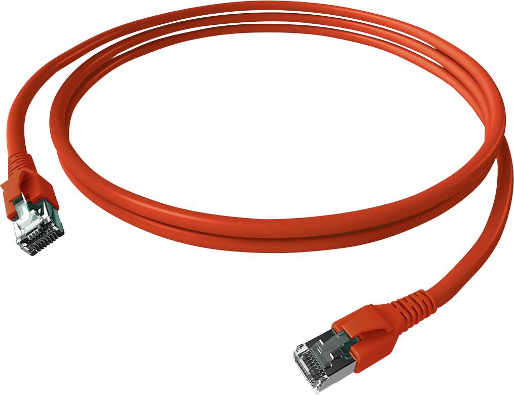 Easylan mrežni patch kabl 0,50 m crvena (jasna) RJ45 utikač