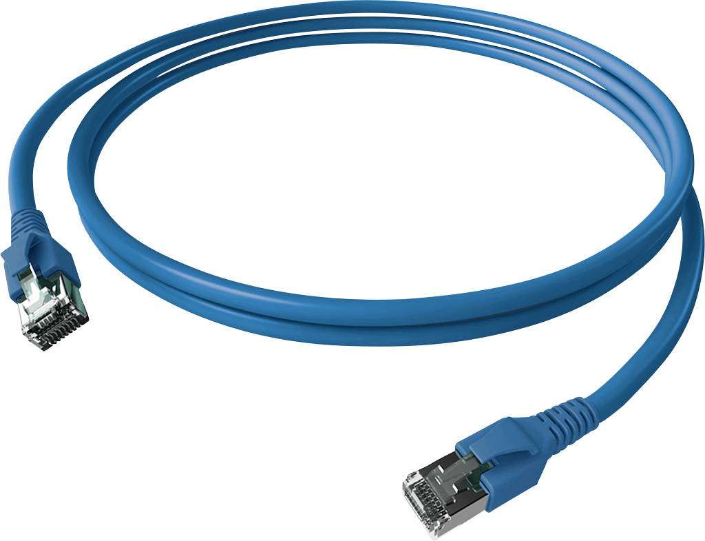 Easylan mrežni patch kabl 5,00 m plava RJ45 utikač