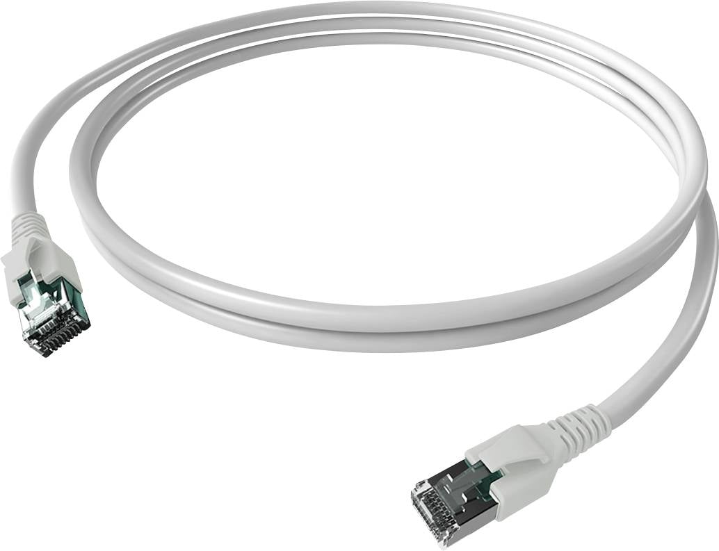 Easylan mrežni patch kabl 2,00 m bela RJ45 utikač