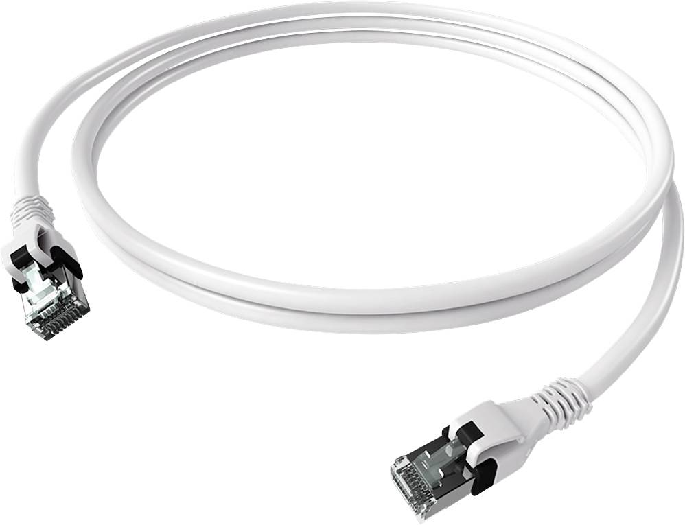 Easylan mrežni patch kabl 10,00 m bela RJ45 utikač 3399555