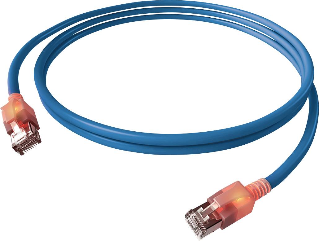 EasyLan DualBoot mrežni patch kabl 10,00 m plava RJ45 utikač
