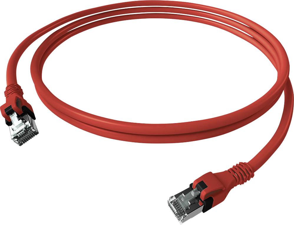 Easylan mrežni patch kabl 10,00 m crvena (jasna) RJ45 utikač 3399685