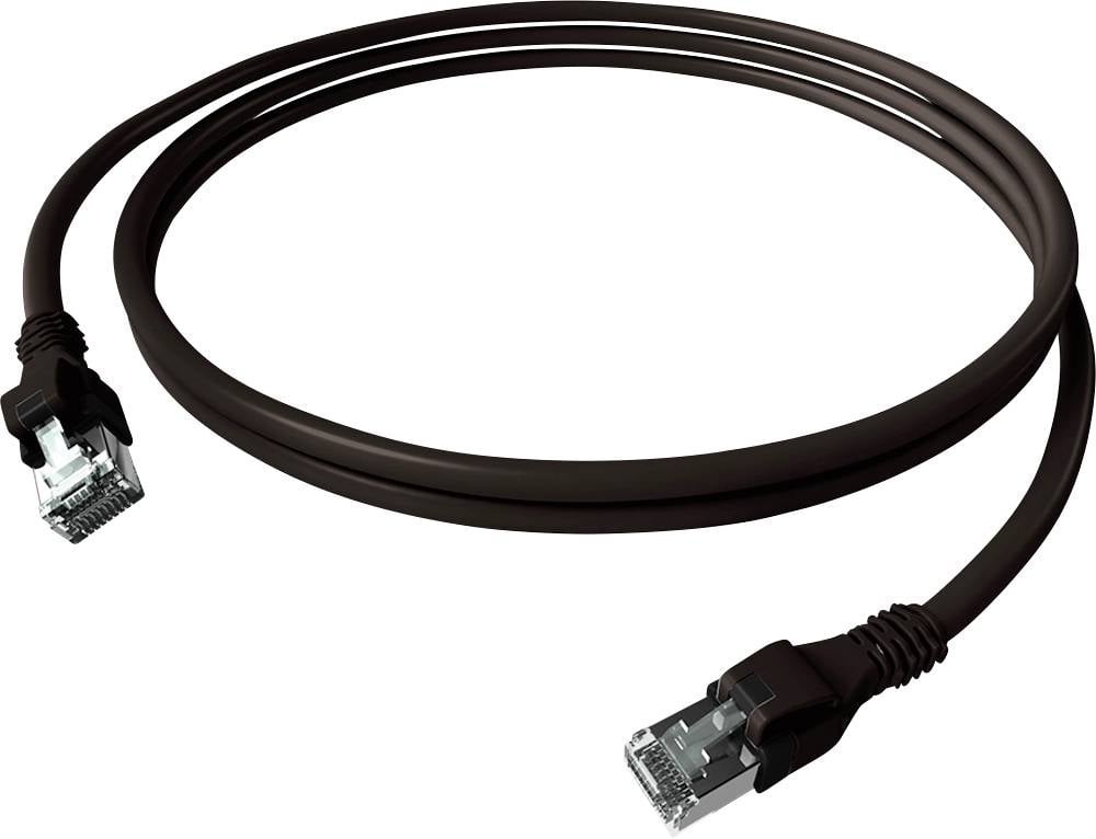 Easylan mrežni patch kabl 0,50 m crna RJ45 utikač 3399715