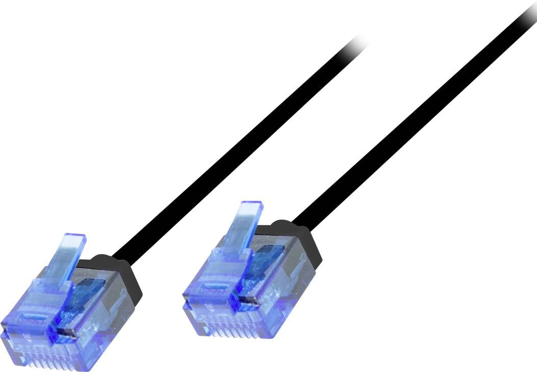LogiLink mrežni patch kabl 2,00 m crna RJ45 utikač 3402112