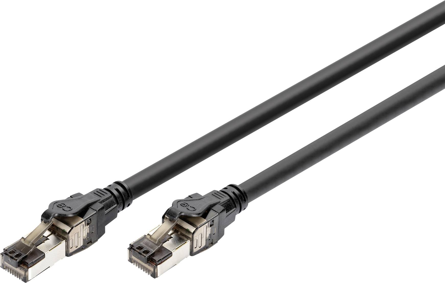 Digitus DK-1843-020 mrežni patch kabl 2 m crna RJ45 utikač