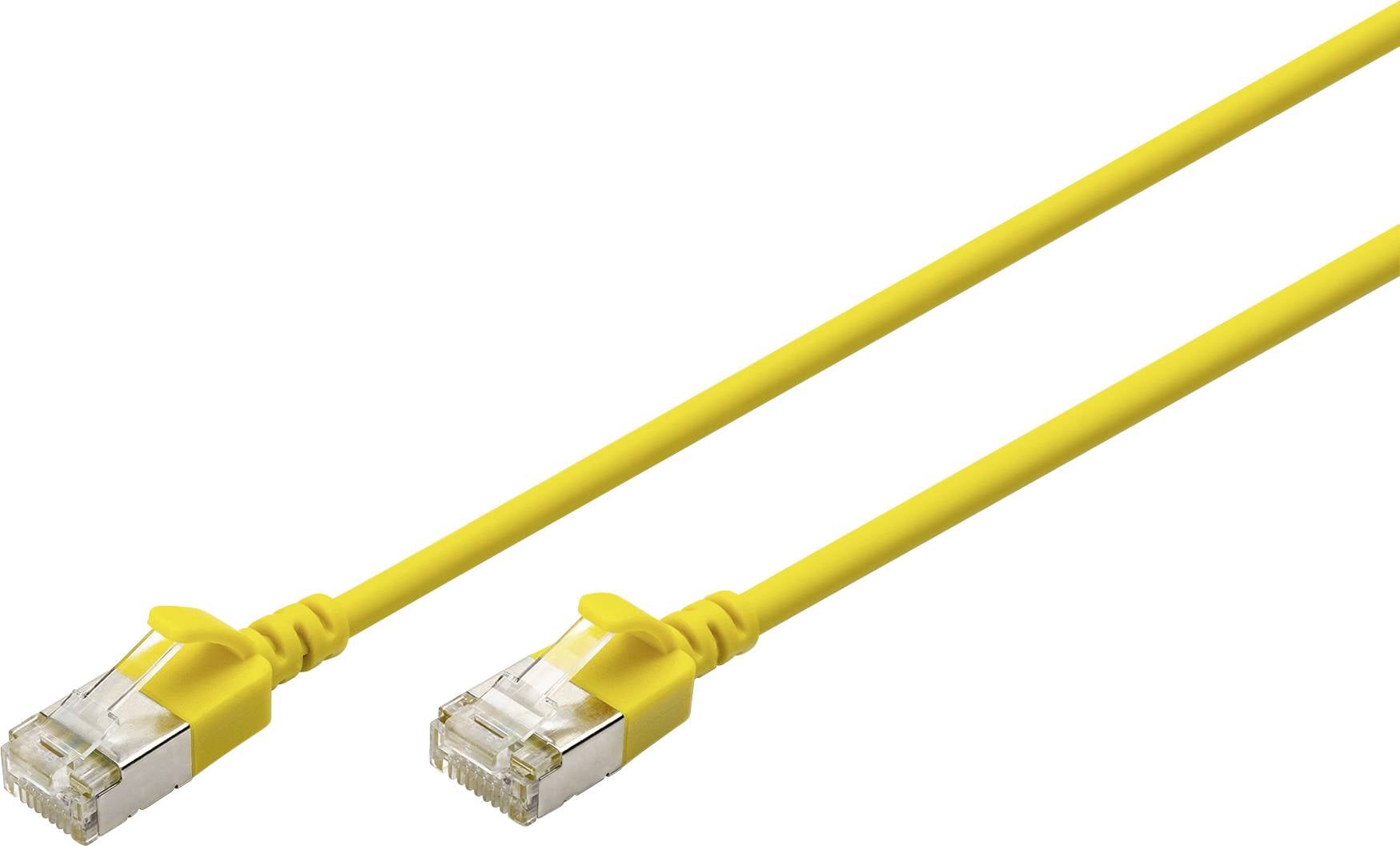 Digitus DK-1632-A-005S-Y mrežni patch kabl 0,5 m žuta RJ45 utikač