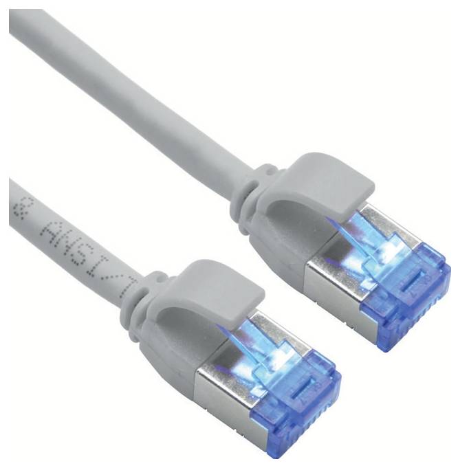 Roline mrežni patch kabl 1 m siva RJ45 utikač 3629236