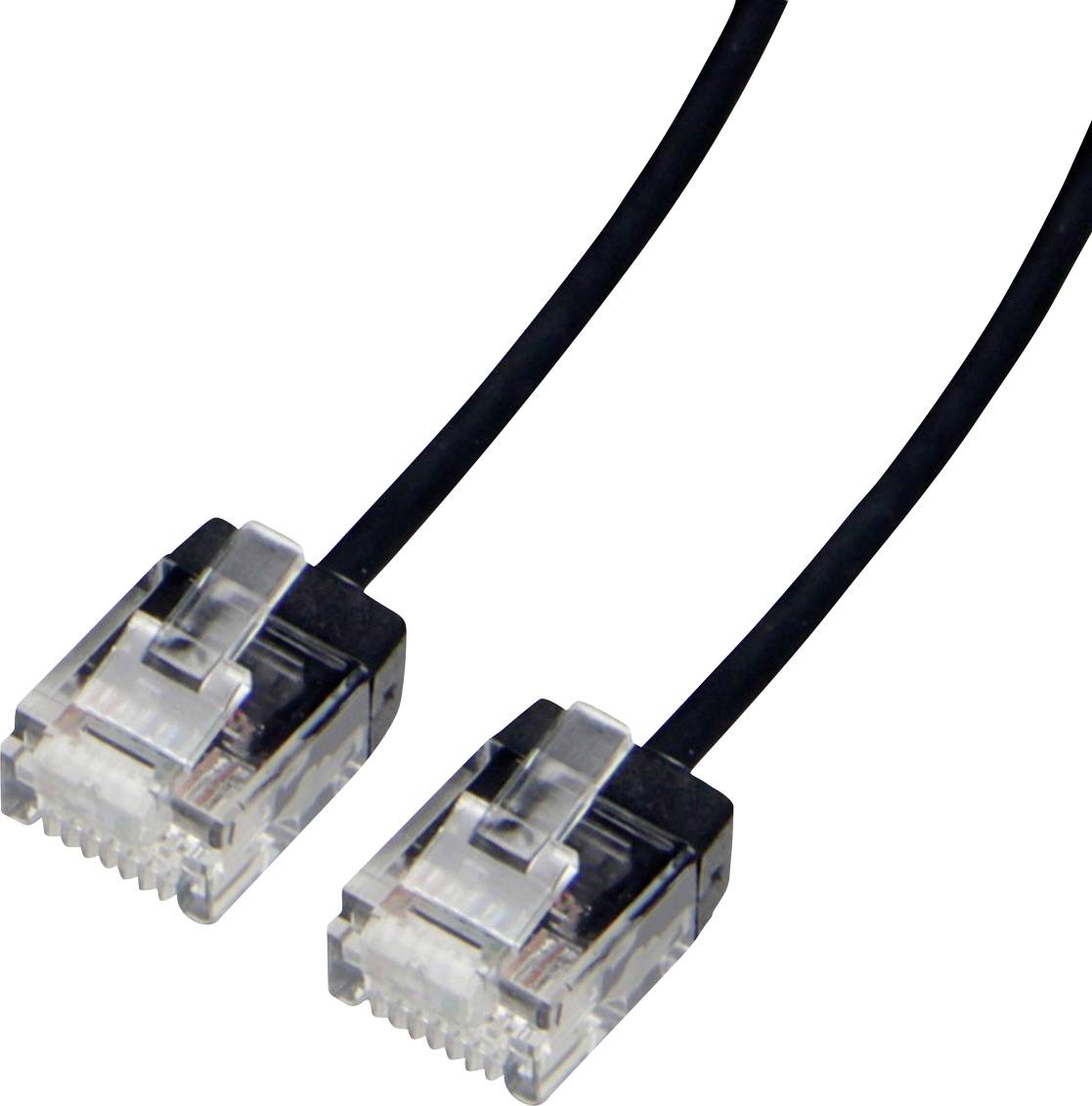Roline mrežni patch kabl 1 m crna RJ45 utikač 3629251