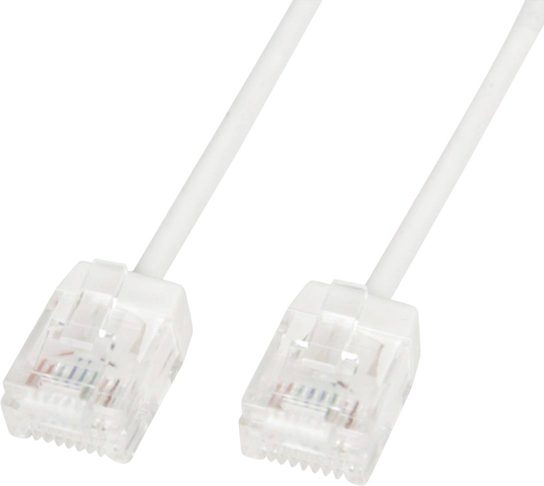 Roline mrežni patch kabl 2 m bela RJ45 utikač
