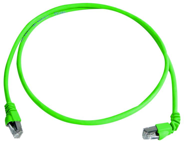 Telegärtner mrežni patch kabl 0,5 m zelena RJ45 3741809