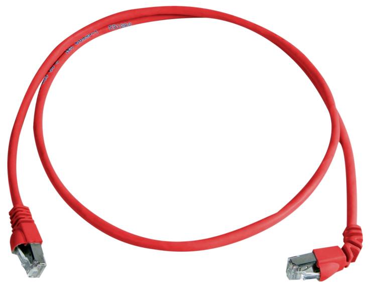Telegärtner mrežni patch kabl 0,5 m crvena RJ45
