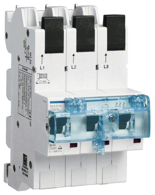 Hager HTS316E automatski osigurac 3-polni 16 A 400 V