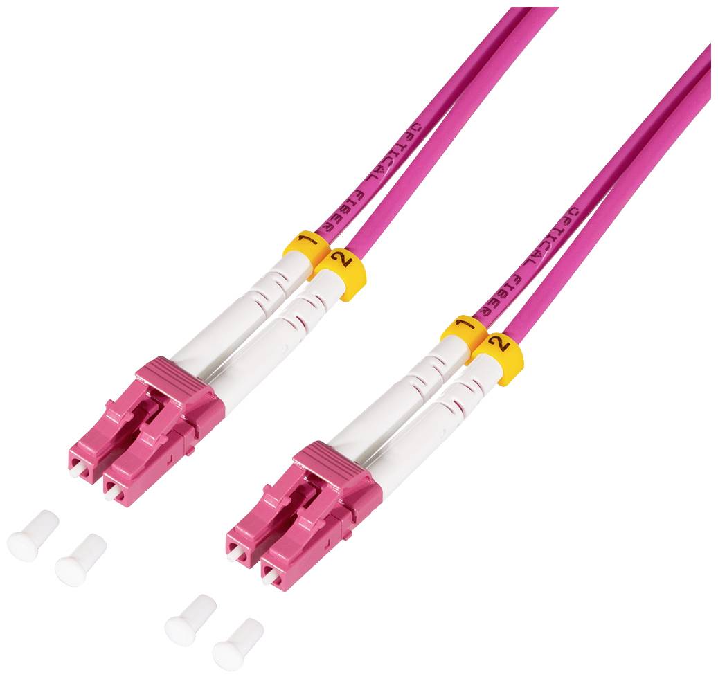 LogiLink optički priključni kabl 20,00 m ljubičasta LC/UPC-utikač