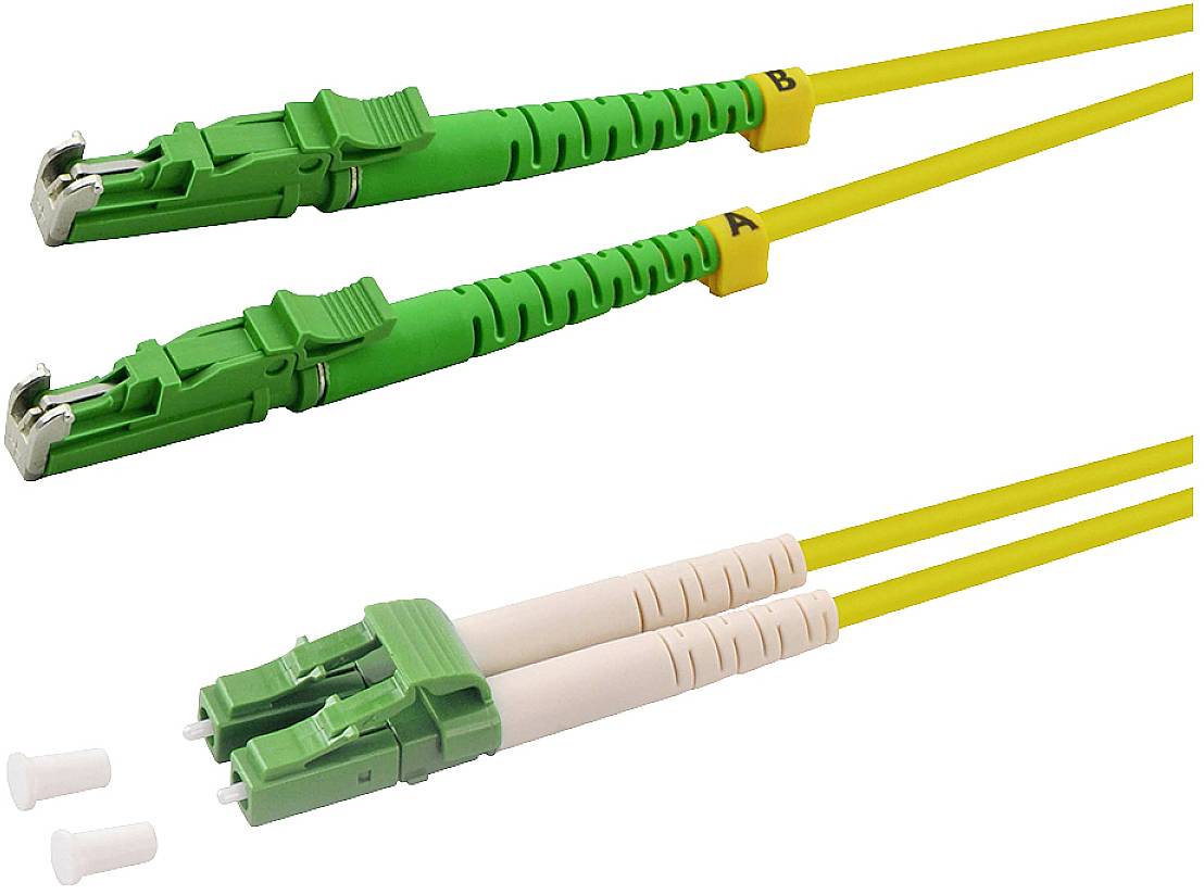 LogiLink optički priključni kabl 1,00 m žuta muški konektor E2000®/APC 8° 2332805